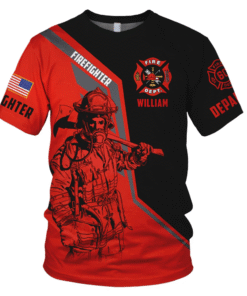 Personalized Firefighter Apparel – Red Line Valor Custom Shirts, Hoodies & Polo Gifts for Firemen MQND5290550