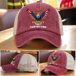 Personalized Retired Firefighter Demin Hat With Mesh QFTZ5130606