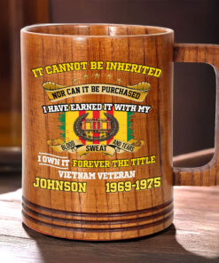 Personalized Vietnam Veteran Wooden Mug QFTD5040603