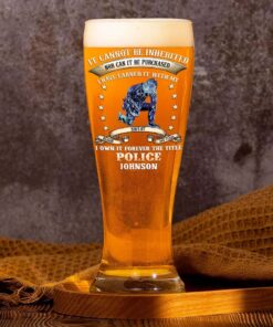 Personalized Police Pilsner Glass NPHM5300504