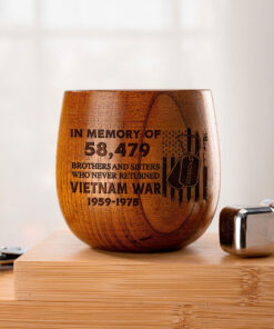 Personalized Vietnam Veteran Bourbon Whiskey Glass Mug QFPY5060601