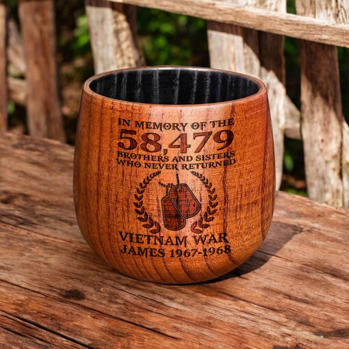 Personalized Vietnam Veteran Bourbon Whiskey Glass Mug QFPY5060602 - Image 4