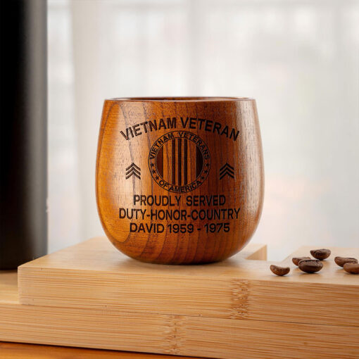 Personalized Vietnam Veteran Bourbon Whiskey Glass Mug QFPY5060603 - Image 4