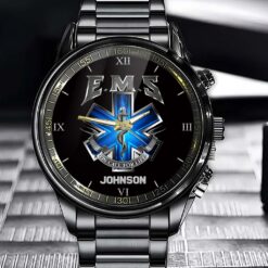 Personalized EMS Medical Logo Custom Name Watch Printed MQND5060601