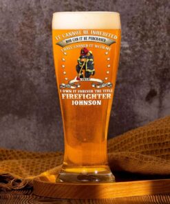 Personalized Firefighter Pilsner Glass NPHM5300506
