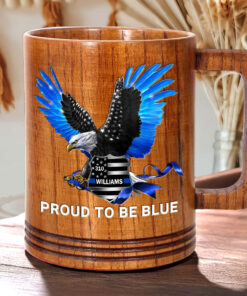 Personalized Police Wooden Mug QFHH5100601