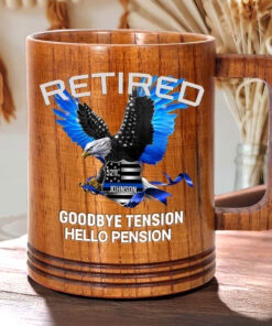 Personalized Police Wooden Mug QFHH5100602