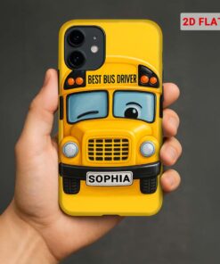 Personalized School Bus Driver 2D Plat Phone Case QFHM5060302