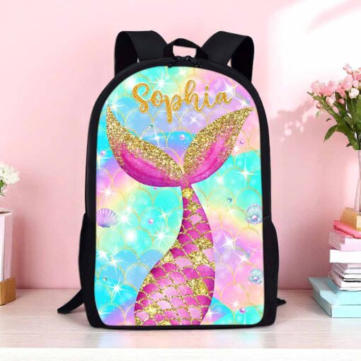 Personalized Mermaid Backpack QFND5120605 - Image 2