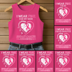 Personalized Name Breast Cancer Awareness 3D All-Over Printed Tank Top QFHA5160603