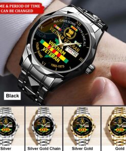 Personalized Vietnam Veteran Alloy Luxury Quartz Watch QFHA5190601