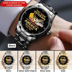 Personalized Vietnam Veteran Alloy Luxury Quartz Watch QFHA5190603