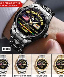 Personalized Vietnam Veteran Alloy Luxury Quartz Watch QFHA5190604