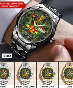Personalized Vietnam Veteran Alloy Luxury Quartz Watch QFHA5190605