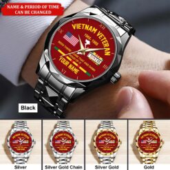Personalized Vietnam Veteran Alloy Luxury Quartz Watch QFHA5190607