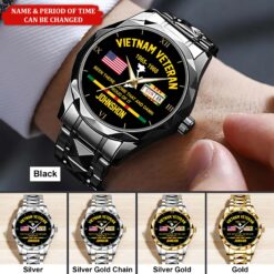 Personalized Vietnam Veteran Alloy Luxury Quartz Watch QFHA5190602