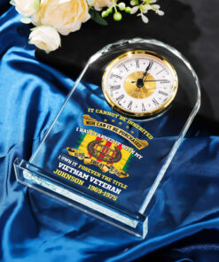 Personalized Vietnam Veteran Acrylic Clock QFNT5190602