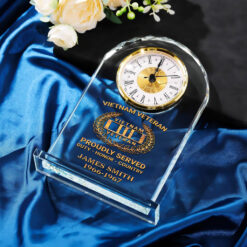 Personalized Vietnam Veteran Acrylic Clock QFNT5190604