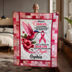 Custom Breast Cancer Quilt Blanket THTO5230603