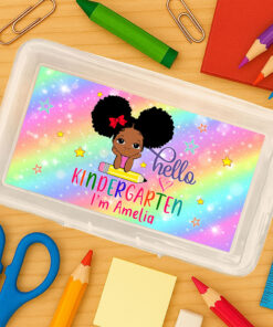 Personalized Pencil Boxes, Back To School Pencil Case, Pencil Name School Supplies Gift for Kid, Custom Pencil Box for Boys or Girls QFTO5240602