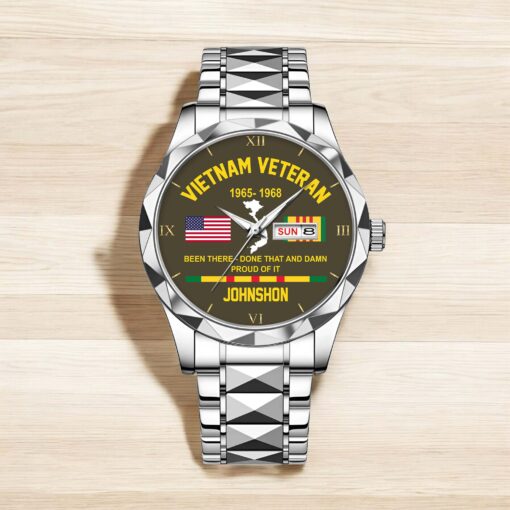 Personalized Vietnam Veteran Alloy Luxury Quartz Watch QFHA5190602 - Image 2