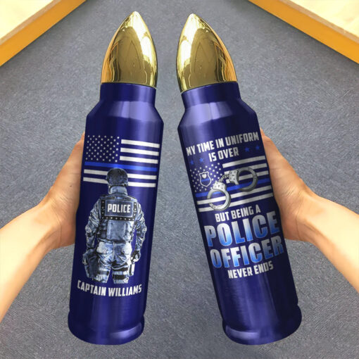 Personalized Retired Police Bullet Tumbler MQTZ5050607 - Image 2