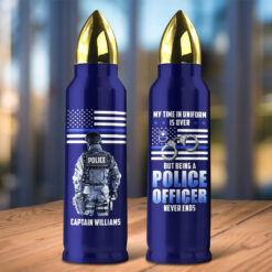 Personalized Retired Police Bullet Tumbler MQTZ5050607