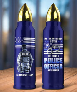 Personalized Retired Police Bullet Tumbler MQTZ5050607