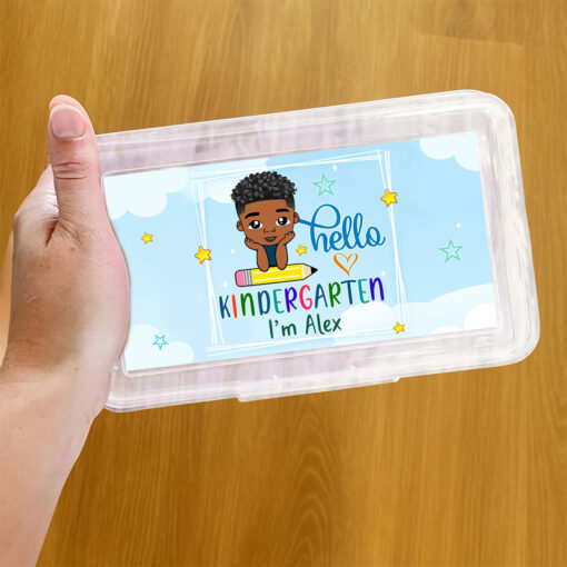 Personalized Pencil Boxes, Back To School Pencil Case, Pencil Name School Supplies Gift for Kid, Custom Pencil Box for Boys or Girls QFTO5240603 - Image 3