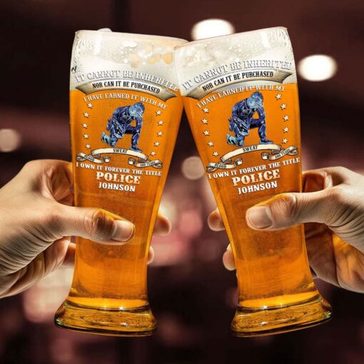 Personalized Police Pilsner Glass NPHM5300504 - Image 2
