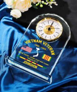 Personalized Vietnam Veteran Acrylic Clock QFNT5190601
