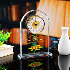 Personalized Vietnam Veteran Acrylic Clock QFNT5190603