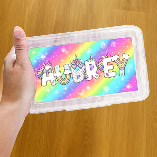 Personalized Pencil Boxes, Back To School Pencil Case, Pencil Name School Supplies Gift for Kid, Custom Pencil Box for Boys or Girls QFTO5240601 - Image 3