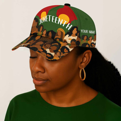 Personalized Juneteenth Cap NPND5020602 - Image 2