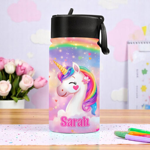 Personalized Unicorn Backpack, Lunch Bag, Pencil Pouch, Back to School Gifts, Custom book bag, Name on School Bag for girls, Gifts for Kids QFND5300503-DX - Image 5