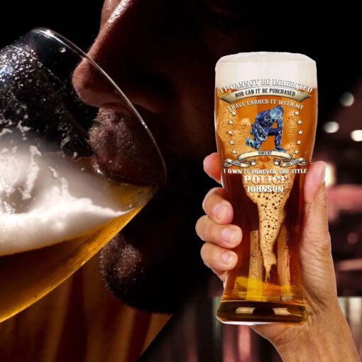 Personalized Police Pilsner Glass NPHM5300504 - Image 3