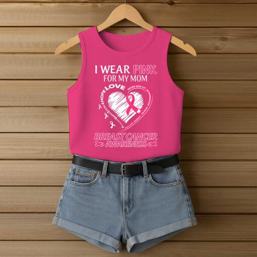 Personalized Name Breast Cancer Awareness 3D All-Over Printed Tank Top QFHA5160603 - Image 2