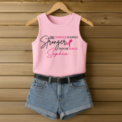 Personalized Name Breast Cancer Awareness 3D All-Over Printed Tank Top QFTO5190601