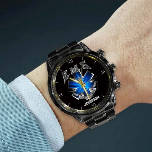 Personalized EMS Medical Logo Custom Name Watch Printed MQND5060601 - Image 4