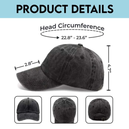 Personalized Veteran Of Course I Am Crazy Distressed Washed Cotton Printed Hat QFTD5070601 - Image 8