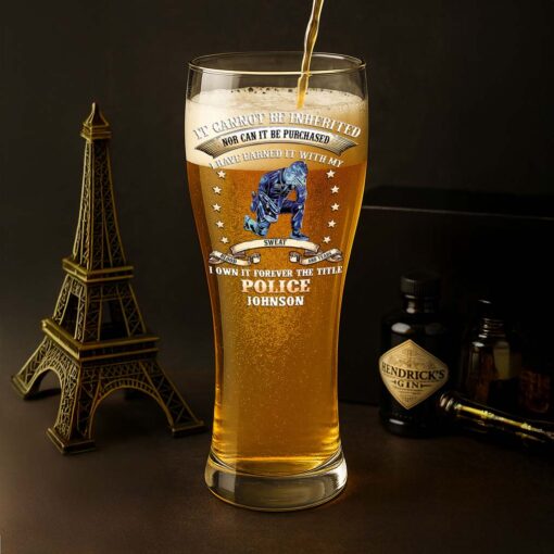 Personalized Police Pilsner Glass NPHM5300504 - Image 4