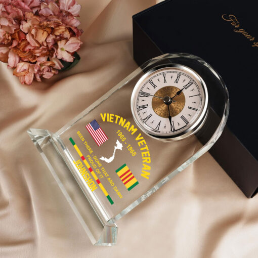 Personalized Vietnam Veteran Acrylic Clock QFNT5190601 - Image 4