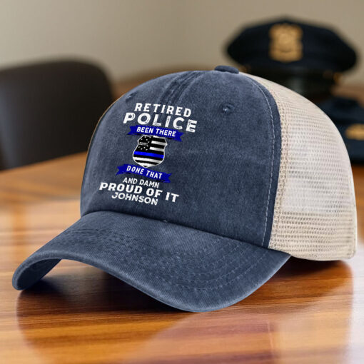 Personalized Police Baseball Cap QFHH5160605 - Image 5