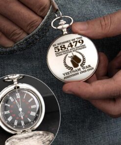 Personalized Vietnam Veteran Vintage Pocket Watch UKHM5250602