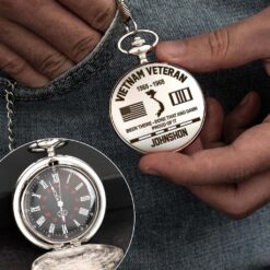 Personalized Vietnam Veteran Vintage Pocket Watch UKHM5250604