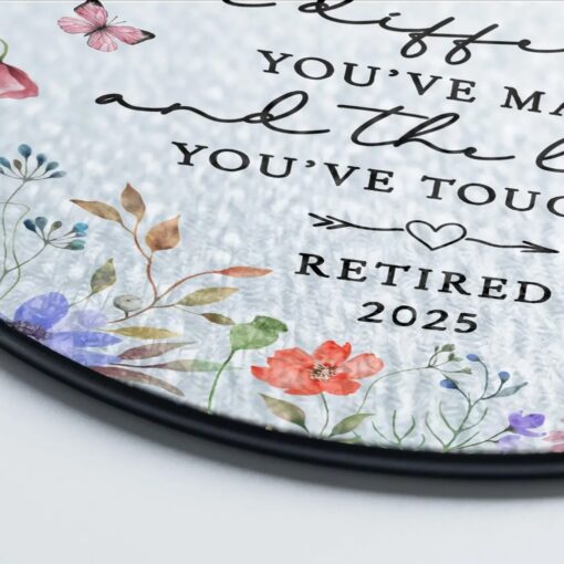 Personalized Retirement Faux Stained Glass Suncatcher, Retirement Window Hangings, Coworker Gifts, Retirement Gifts, Co Worker Leaving Gifts UKNT5030603 - Image 5