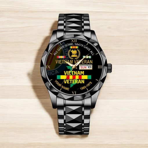 Personalized Vietnam Veteran Alloy Luxury Quartz Watch QFHA5190601 - Image 6