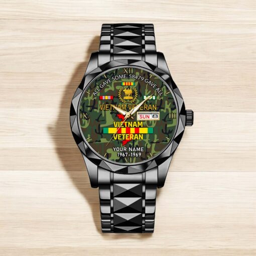 Personalized Vietnam Veteran Alloy Luxury Quartz Watch QFHA5190605 - Image 6