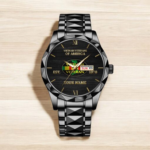 Personalized Vietnam Veteran Alloy Luxury Quartz Watch QFHA5190606 - Image 6