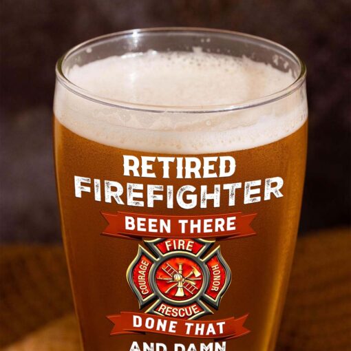Personalized Firefighter Pilsner Glass NPHM5300505 - Image 6